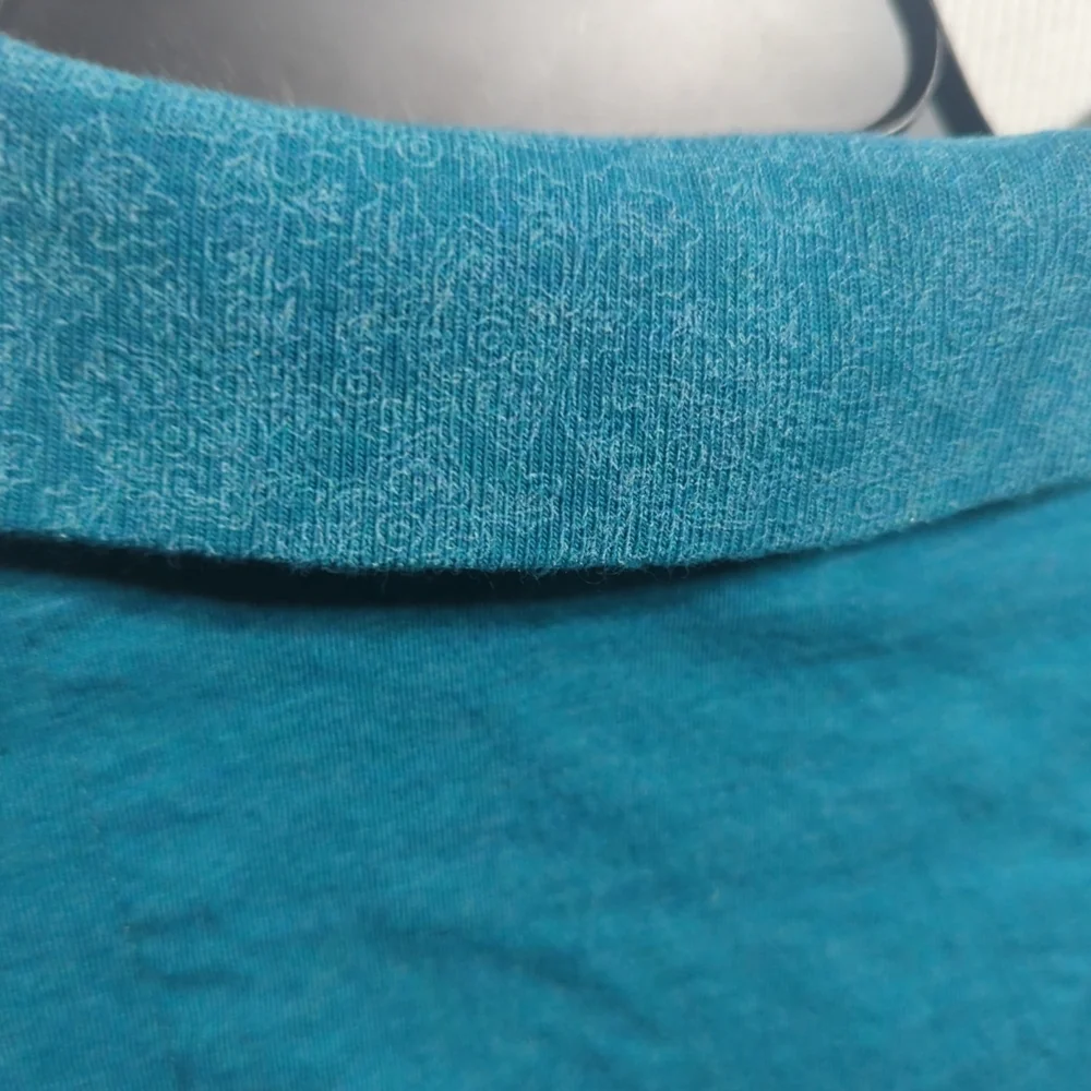 Robert Graham Mens Teal Blue Short Sleeve Polo Shirt Classic Fit Size 2XL 597